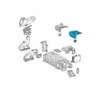 OEM 2005 Toyota Prius Carrier Bracket Diagram - 74417-47020