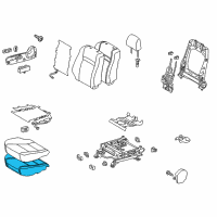 OEM 2014 Toyota Camry Seat Cushion Pad Diagram - 71511-06471