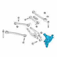 OEM 2016 BMW M4 Wheel Carrier, Rear Left Diagram - 33-30-2-284-795