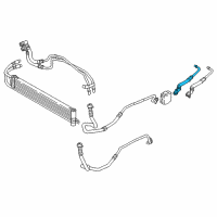 OEM BMW Transmission Oil Cooler Line, Flow Diagram - 17-22-2-284-548