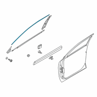 OEM 2020 Kia Telluride MOULDING Assembly-FRT Dr Diagram - 82860S9010