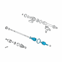 OEM 2012 Honda Crosstour Joint Set, Outboard Diagram - 44014-T0C-G01