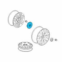 OEM 2015 Cadillac SRX Center Cap Diagram - 9599024