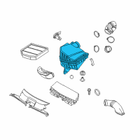 OEM BMW X3 Intake Silencer Without Hfm Diagram - 13-62-3-449-001