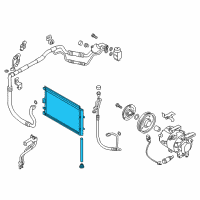 OEM 2014 Kia Forte Koup Condenser Assembly-Cooler Diagram - 97606A2001