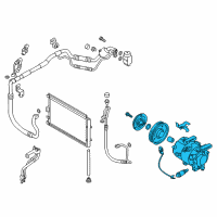 OEM 2018 Kia Forte5 Compressor Assembly Diagram - 97701A7500