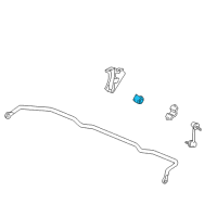 OEM 1997 Acura RL Bush, Stabilizer Holder Diagram - 52306-S2X-003