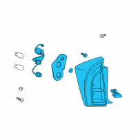 OEM Toyota Prius Plug-In Tail Lamp Assembly Diagram - 81551-47220