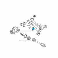 OEM 2008 BMW M3 Rubber Mounting Front Diagram - 33-31-2-284-019