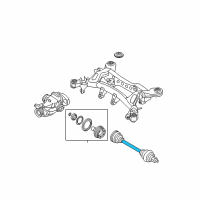 OEM 2013 BMW M3 Cv Axle Assembly Rear Right Diagram - 33-21-2-283-458