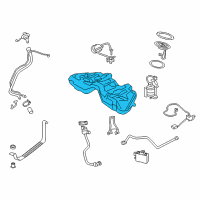OEM 2013 BMW ActiveHybrid 7 Plastic Fuel Tank Diagram - 16-11-7-364-176