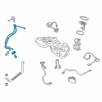OEM 2013 BMW ActiveHybrid 7 Plastic Filler Pipe Diagram - 16-11-7-185-144