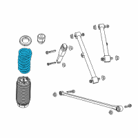 OEM 2017 Ram 1500 Rear Coil Spring Diagram - 5154649AA