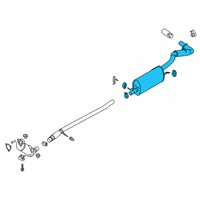 OEM 2021 Ford Ranger Muffler & Pipe Diagram - KB3Z-5230-B