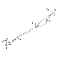 OEM 2022 Ford Ranger Front Pipe Bracket Diagram - KB3Z-5260-B