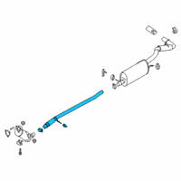 OEM 2022 Ford Ranger Front Pipe Diagram - KB3Z-5A212-C