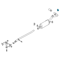 OEM 2021 Ford Ranger Rear Bracket Diagram - KB3Z-5260-A