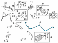 OEM Ford F-150 Tank Pressure Sensor Diagram - JL3Z-9D333-C