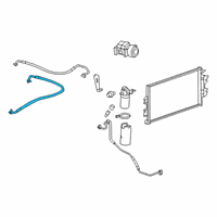 OEM 2009 GMC Savana 1500 AC Hose Diagram - 15867643