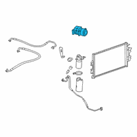 OEM Chevrolet Express 2500 Compressor Assembly Diagram - 19130455