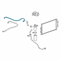 OEM 2010 Chevrolet Express 3500 AC Hose Diagram - 23364123