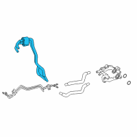 OEM Toyota Sequoia Oil Cooler Tube Diagram - 32930-0C010