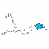 OEM 2014 Toyota Tundra Thermostat Unit Diagram - 32970-34030