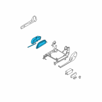 OEM Nissan Quest Holder Plate-Cup Holder, Front Seat Diagram - 87340-5Z000