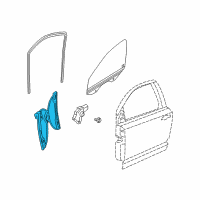 OEM 2012 Dodge Journey Door Window Regulator Diagram - 68043735AA