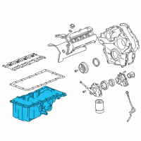 OEM Cadillac SRX Oil Pan Diagram - 12567511