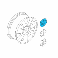 OEM Ford Five Hundred Center Cap Diagram - 4F9Z-1130-AA