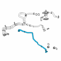 OEM 2015 Cadillac ELR Outlet Hose Diagram - 22766979