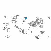 OEM Acura Motor Assembly, Air Mix Diagram - 79351-S3V-A51