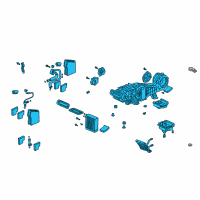 OEM Acura Heater Assembly, Rear Diagram - 79502-S3V-A53