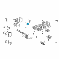 OEM Acura MDX Motor Assembly, Heater & Cooler Diagram - 79350-S3V-A51