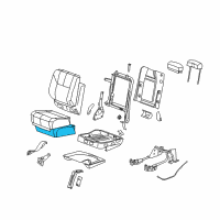 OEM 2012 Cadillac Escalade EXT Pad-Rear Seat Cushion Diagram - 22771041