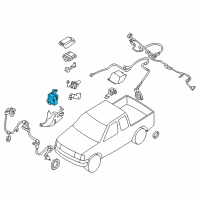 OEM 2000 Nissan Frontier Computer Module Ecm Ecu Diagram - 47600-8B401