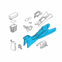 OEM 2017 Kia Rio Console-Floor Diagram - 846111W500HU