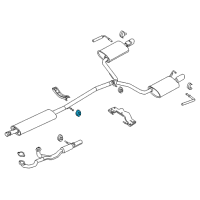 OEM 2017 Ford Police Interceptor Utility Hanger Insulator Diagram - 5F9Z-5F262-AA