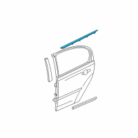 OEM 2008 Chevrolet Malibu Belt Weatherstrip Diagram - 25809072