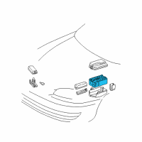 OEM 1998 Toyota Corolla Block Assy, Engine Room Junction Diagram - 82720-02010