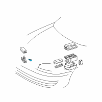 OEM 2001 Toyota Corolla Ambient Temperature Sensor Diagram - 83482-02010