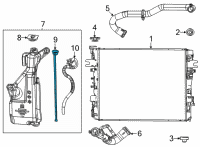 OEM Jeep Wagoneer COOLANT FLUID LEVEL Diagram - 68550776AA