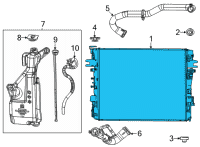 OEM 2022 Jeep Wagoneer ENGINE COOLING Diagram - 68425449AA