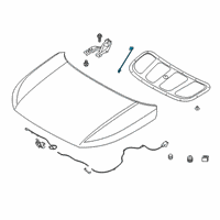 OEM Hyundai Venue Rod Assembly-Hood Stay Diagram - 81170-K2000