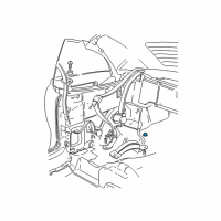 OEM 2004 Buick Park Avenue Belt Nut Diagram - 11515744