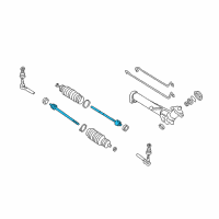 OEM 2007 Chevrolet Corvette Inner Tie Rod Diagram - 26055105