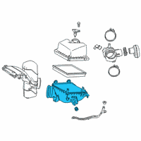 OEM 2018 Lexus RX350L Case Sub-Assy, Air Cleaner Diagram - 17701-0P150