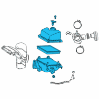 OEM 2021 Lexus RX350L Cleaner Assembly, Air W Diagram - 17700-31C00