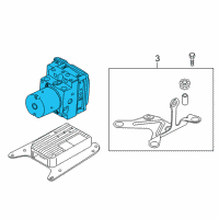 OEM 2014 BMW ActiveHybrid 7 Dsc Hydraulic Unit Diagram - 34-51-6-876-468